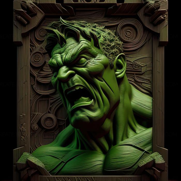 نموذج ثلاثي الأبعاد لآلة CNC ألعاب لعبة st The Hulk